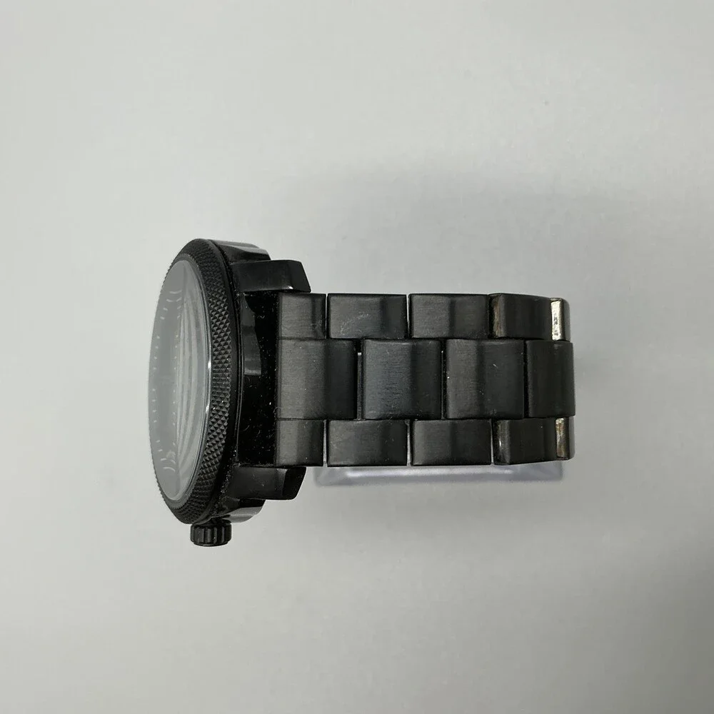 Fossil Machine FS4775 Mens Watch 42mm Black Dial Stainless New Battery 6.5
